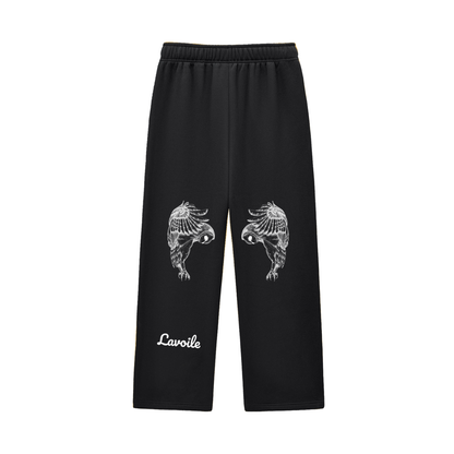 Contrast-Stitched Fleece Sweatpants