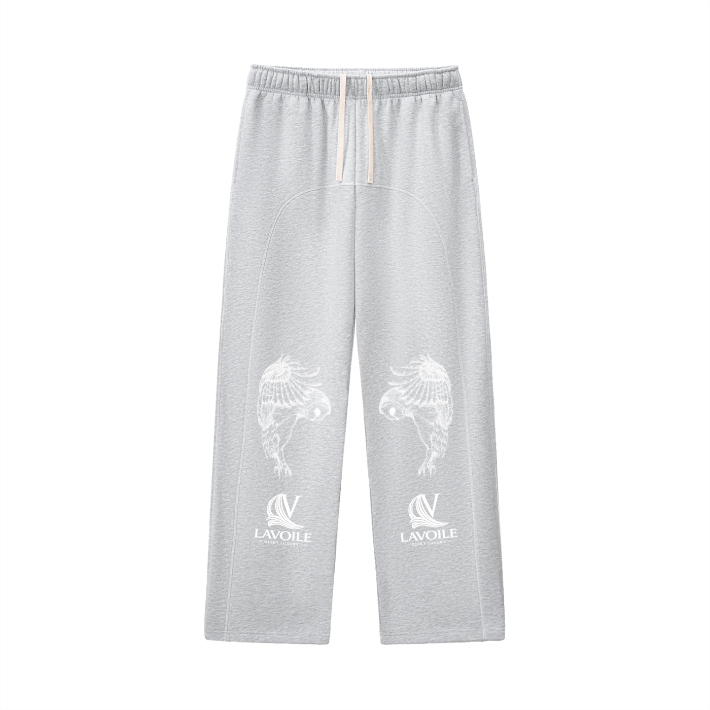 Contrast-Stitched Fleece Sweatpants