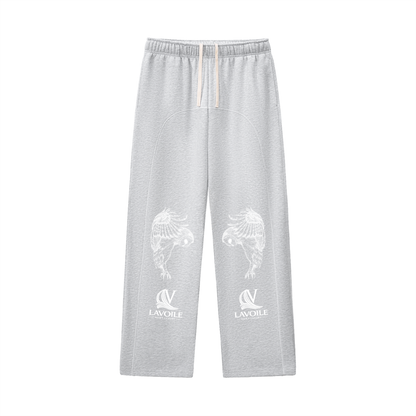 Contrast-Stitched Fleece Sweatpants