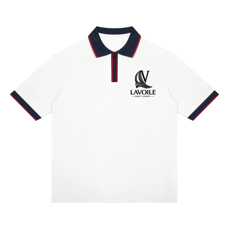 Unisex Color Block Polo Shirt
